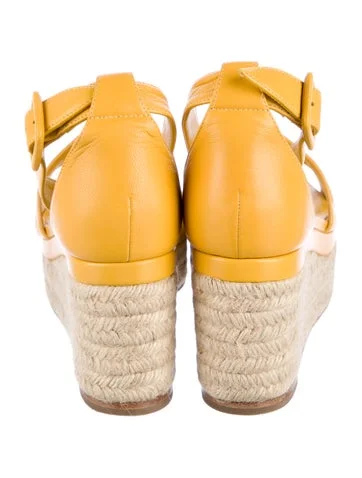 Hermès Elda Leather Espadrilles - view 4