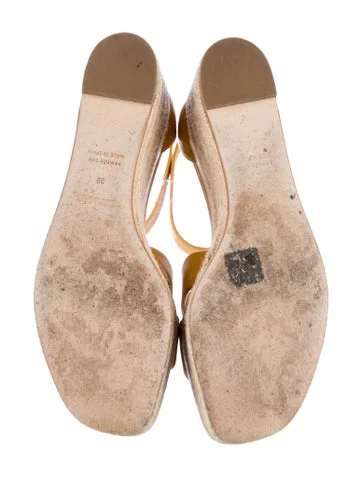 Hermès Elda Leather Espadrilles - view 5