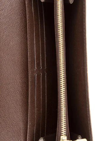 Louis Vuitton Damier Ebene Pattern Coated Canvas Sarah Wallet - view 5