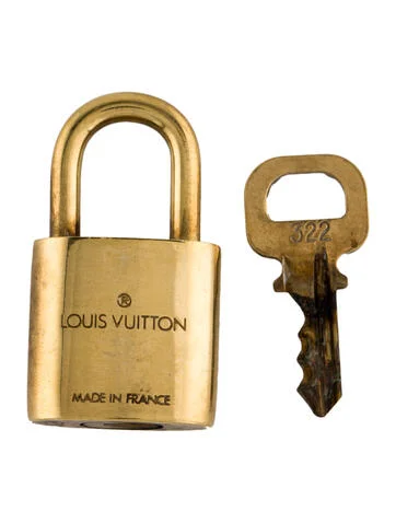 Louis Vuitton Brass Lock & Key Set - view 2