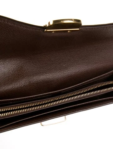 Louis Vuitton 2012 Damier Ebene Pattern Sistina Wallet - view 3