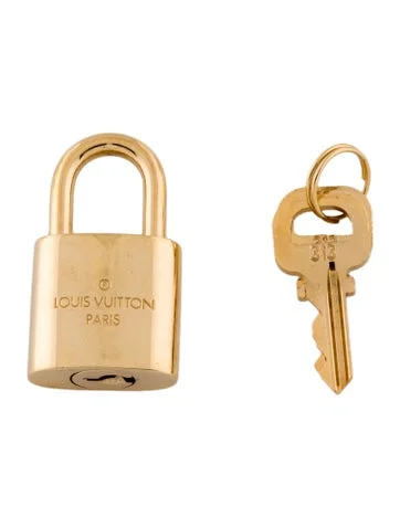 Louis Vuitton Brass Lock & Key Set