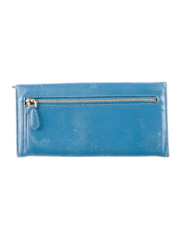 Prada Saffiano Lux Leather Continental Wallet - view 4