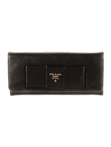 Prada Bow Continental Wallet