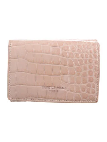 Saint Laurent Leather Compact Wallet