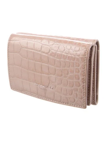 Saint Laurent Leather Compact Wallet - view 3