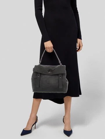 Yves Saint Laurent Rive Gauche Embossed Muse Two Bag - view 2