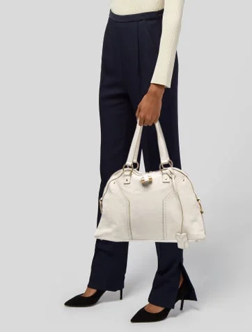 Yves Saint Laurent Rive Gauche Leather Top Handle Bag - view 2
